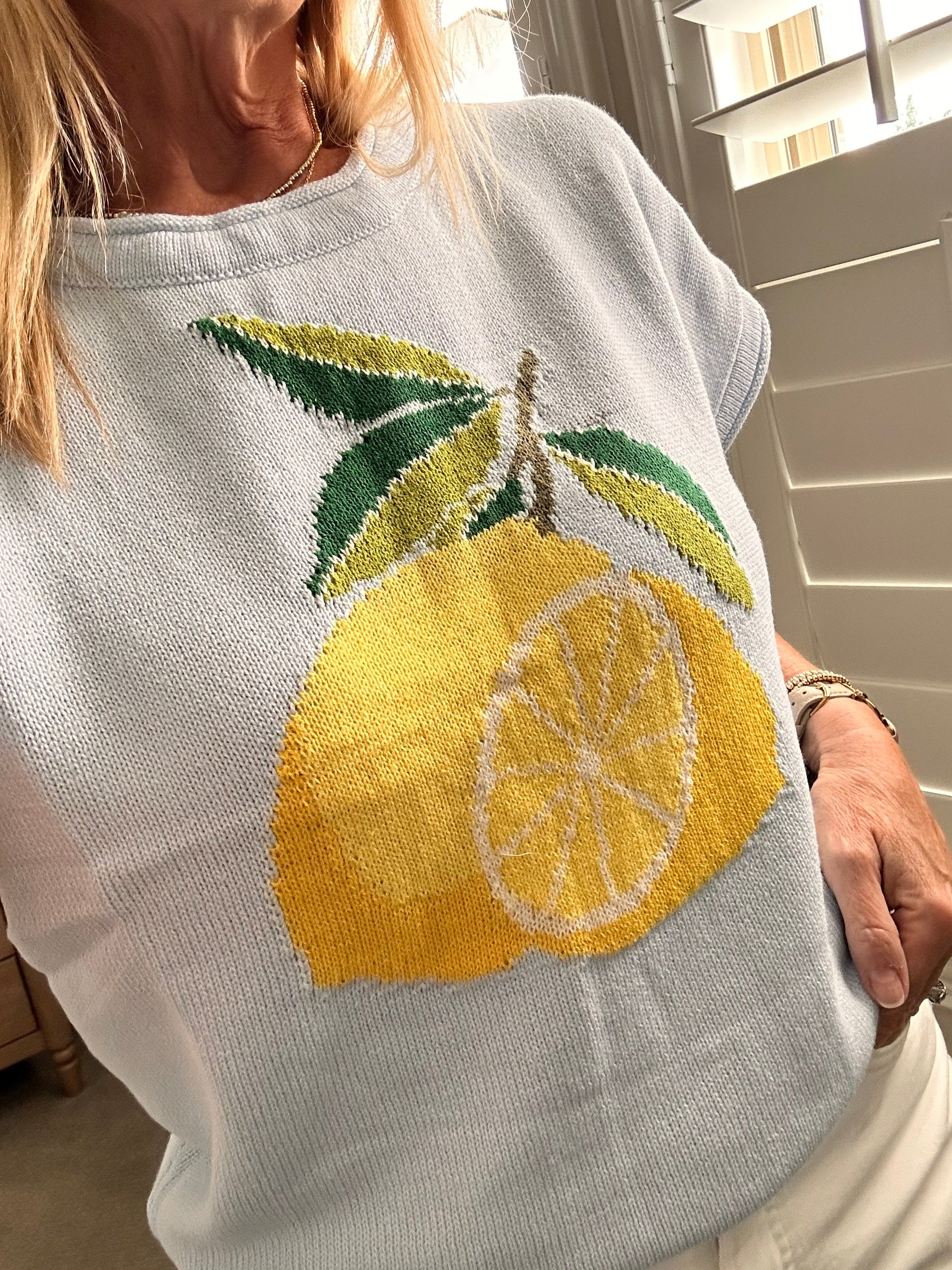Amalfi Coastal Lemon Sweater top