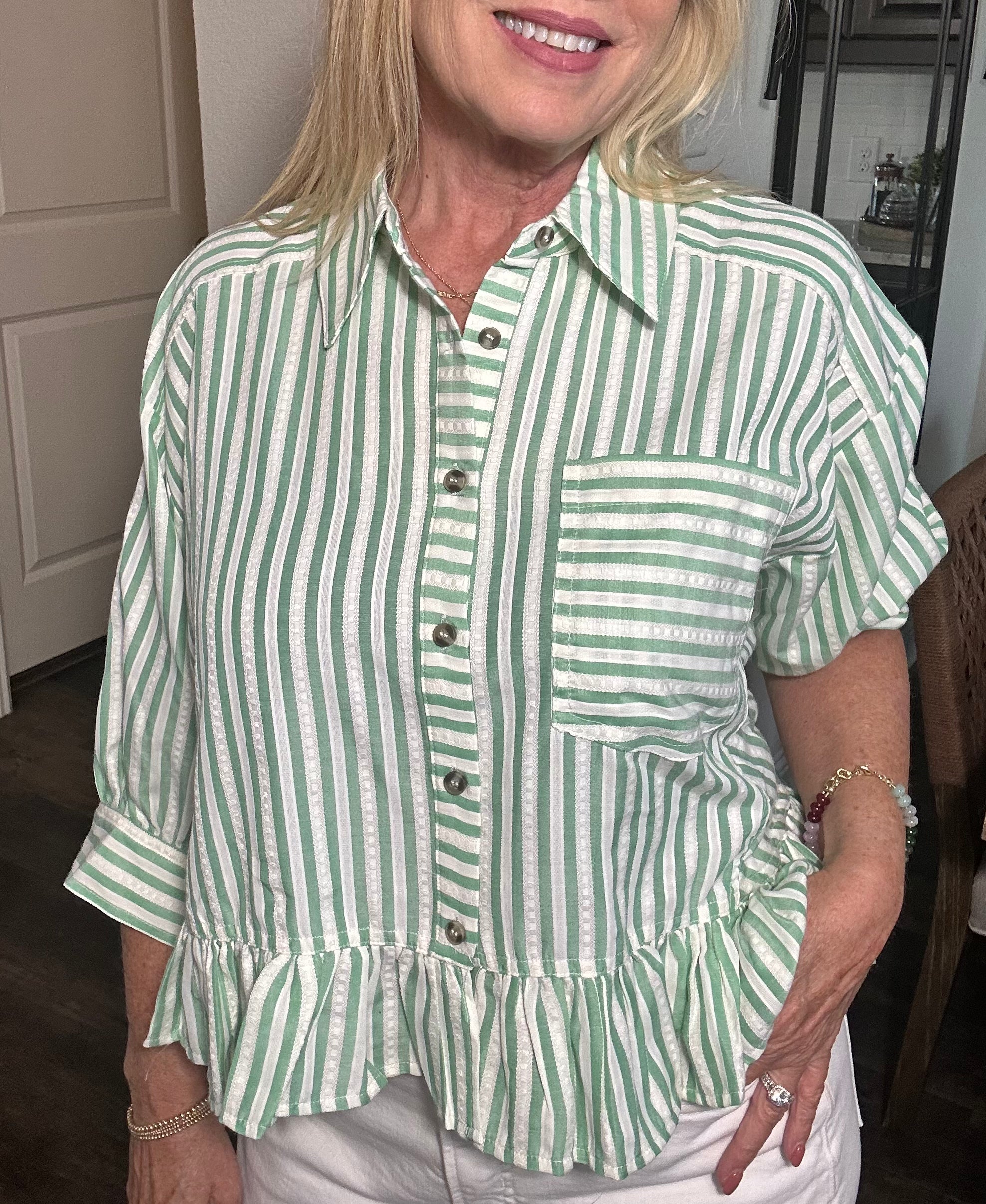 The Corporate Rebel Striped Blouse