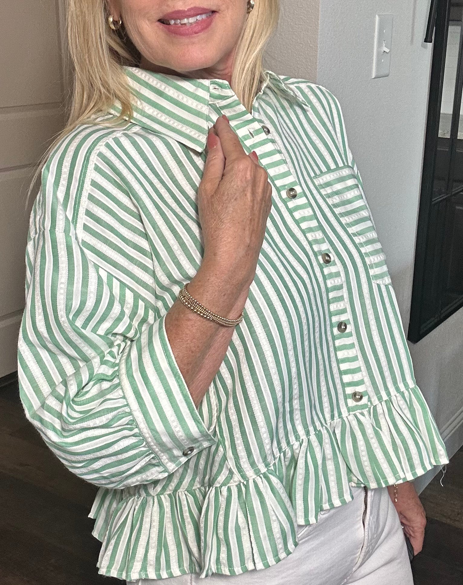 The Corporate Rebel Striped Blouse