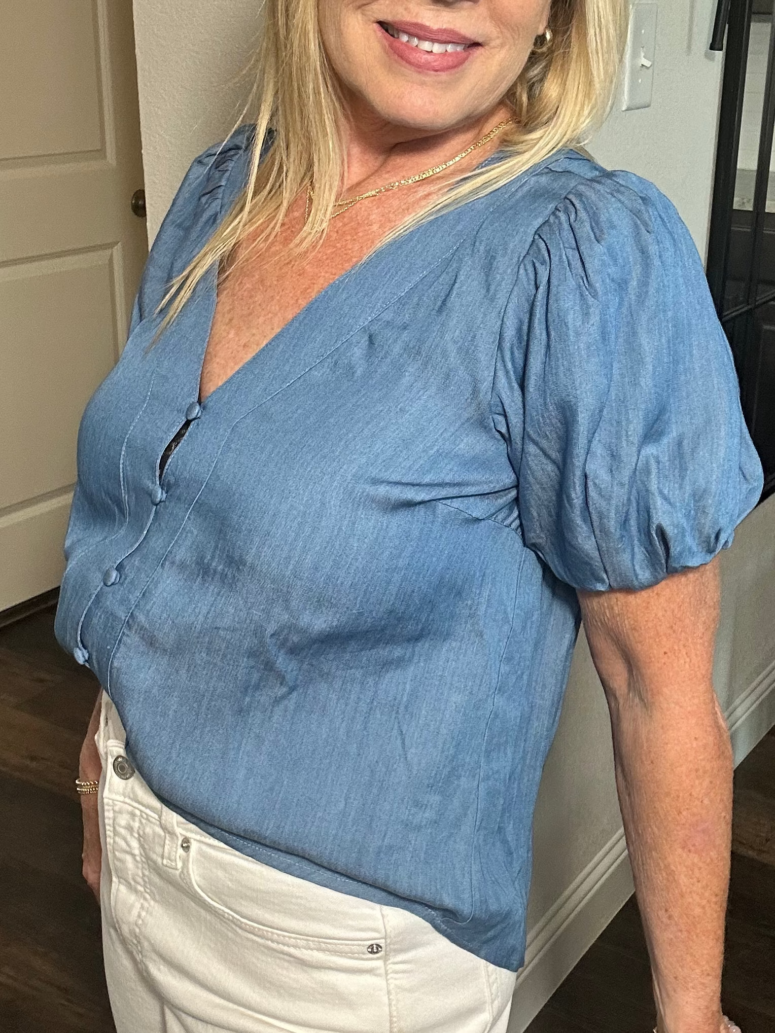 Chambray & Chardonnay top
