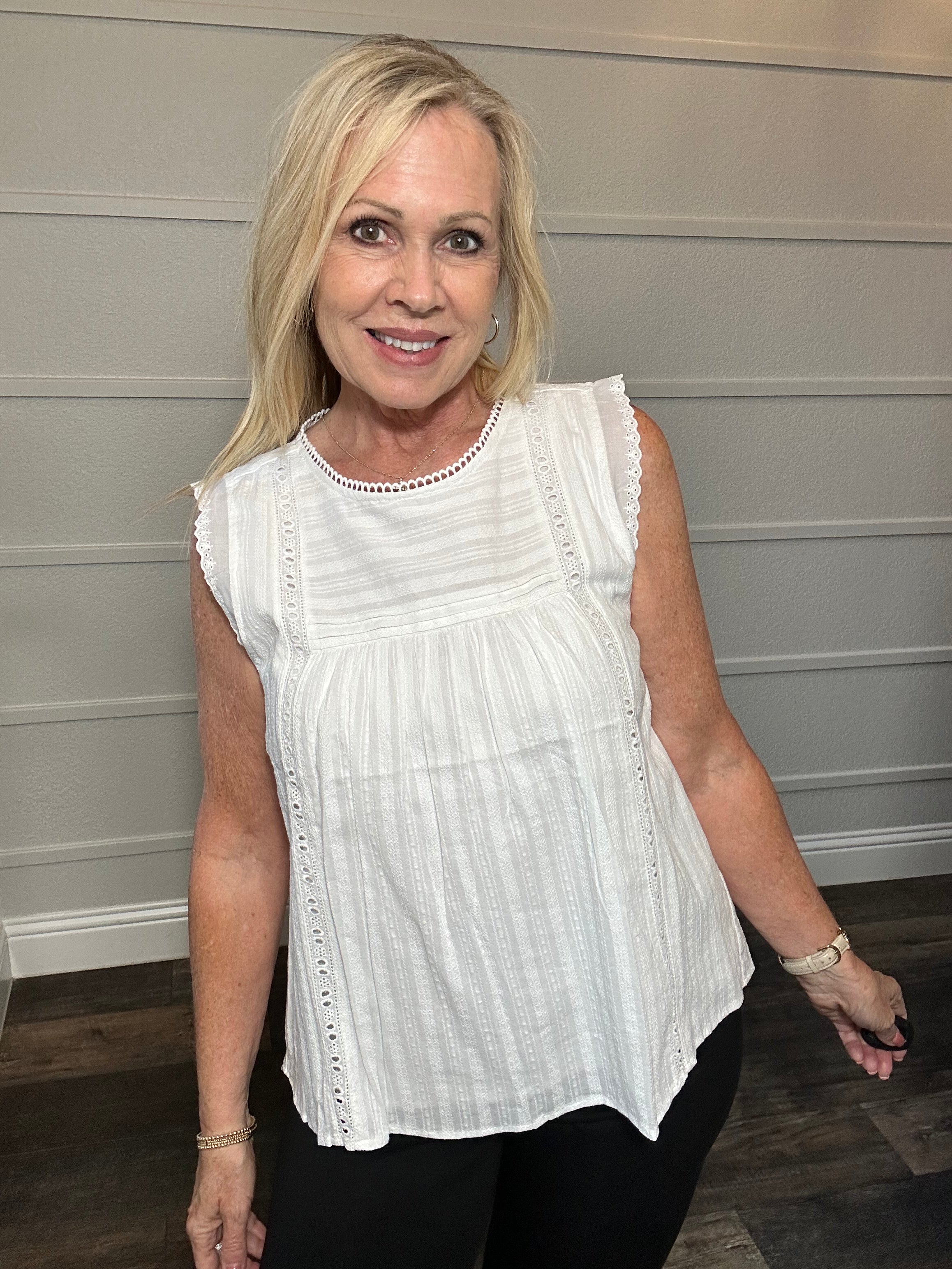 The Southern Comfort Eyelet top