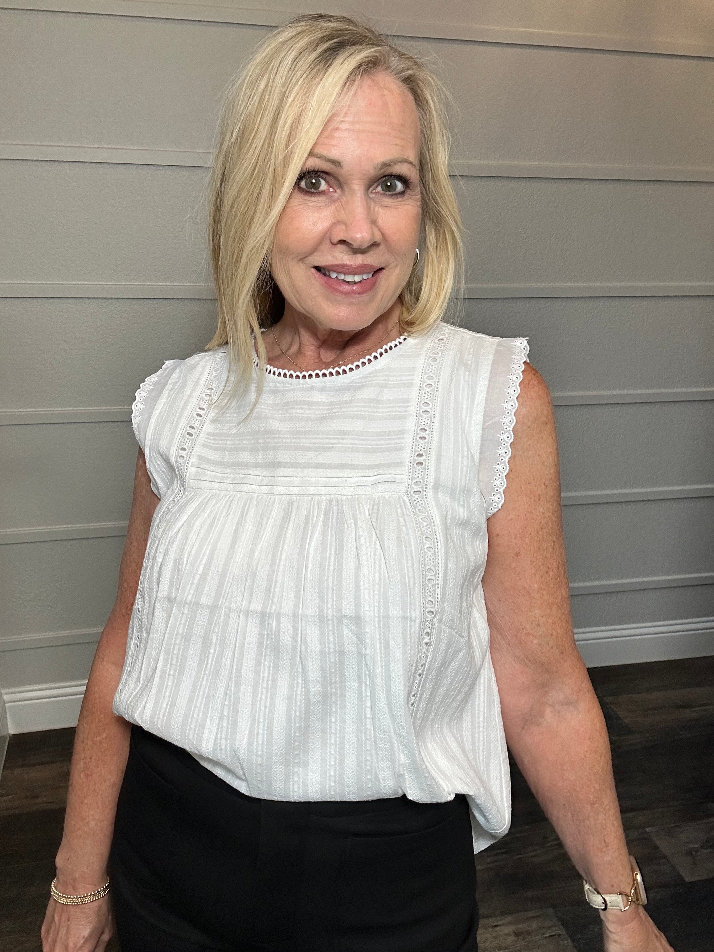 The Southern Comfort Eyelet top