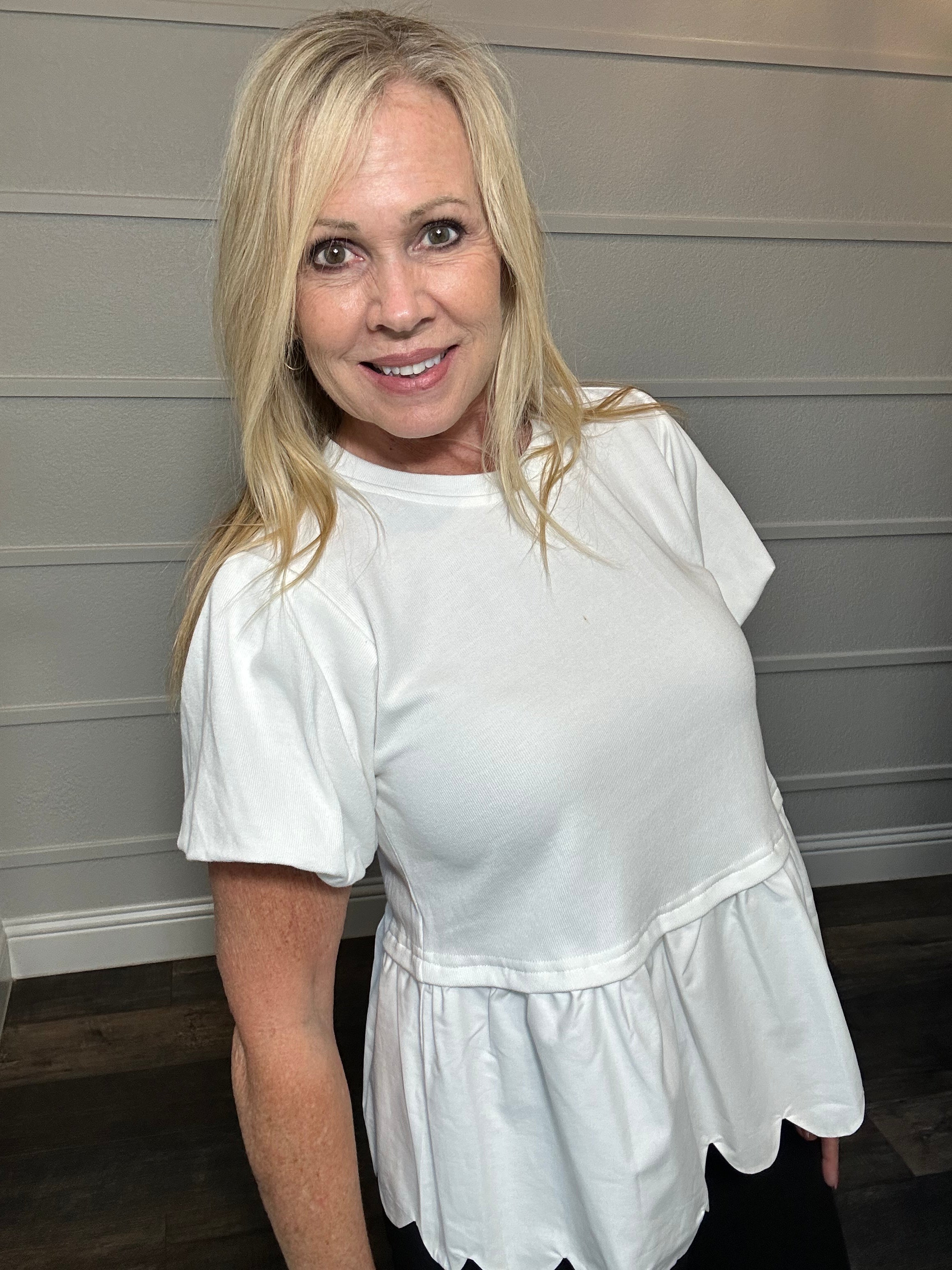 The Sweetheart Peplum Top