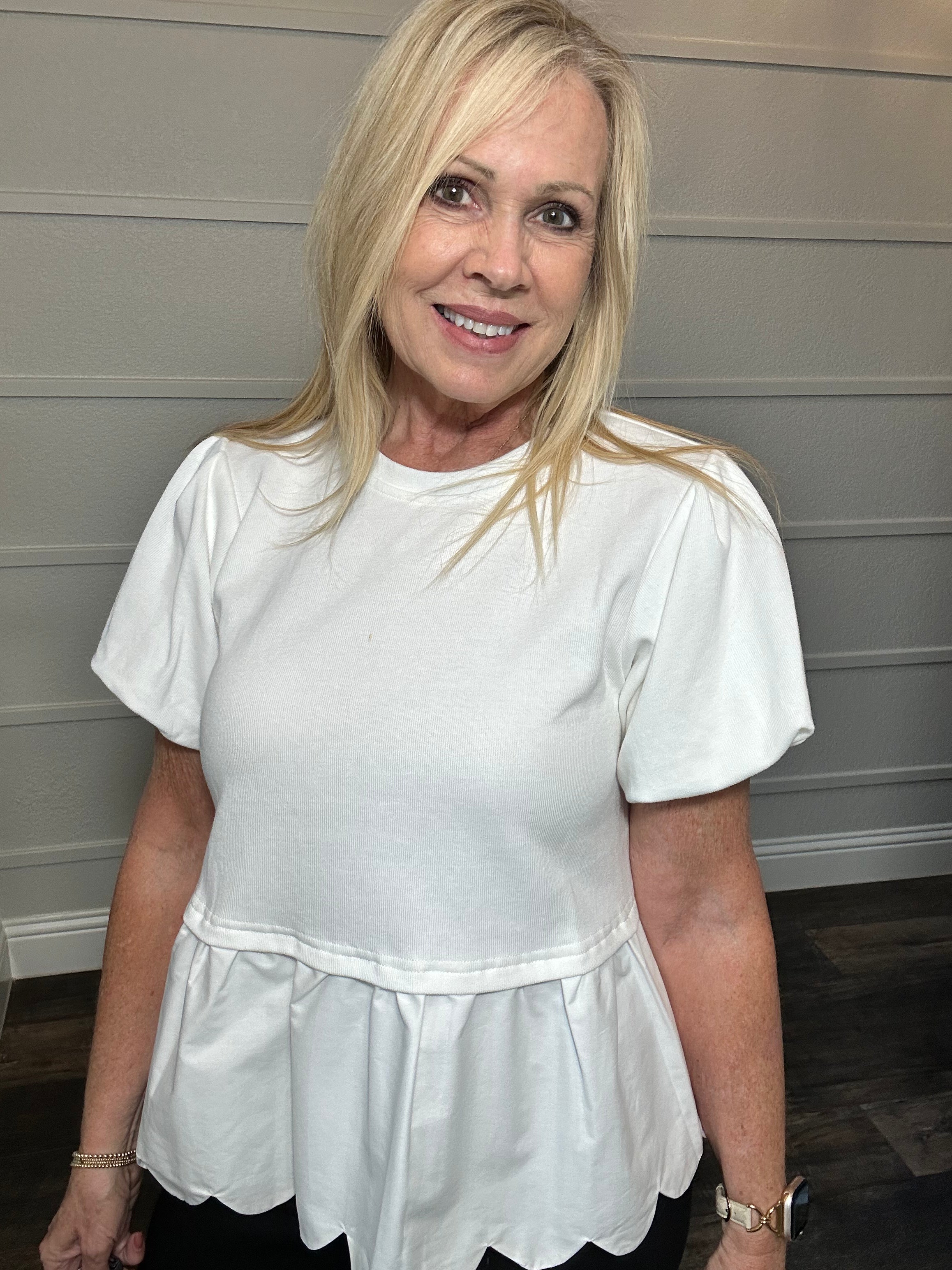 The Sweetheart Peplum Top